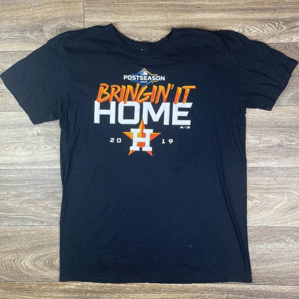 Men's 2019 Black Astros Baseball T-shirt size L